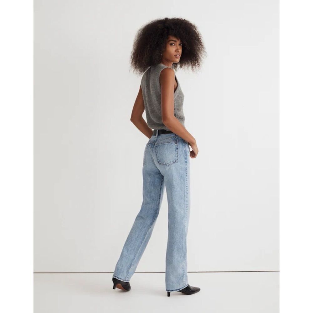 MADEWELL The '90s Straight Jean Mercer Wash Rigid Size 28 - Picture 2 of 16